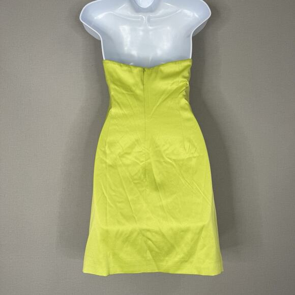 Elliatt Womens Dress M Lime Green Emani Strapless Corset Bust Satin Y2K Party - Picture 8 of 14
